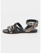 Bronx Sandale cu barete multiple New-Skyler - Negru/Alb murdar
