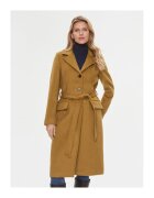 Bruuns Bazaar Palton dama - 302996414 - Lana/Poliester reciclat - Maro - Maro
