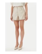 Bruuns Bazaar Pantaloni scurti dama - piele ecologica - bej - Bej