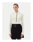 Bruuns Bazaar Pulover dama BBW3653 - Viscoza/Poliamida - Alb - Alb