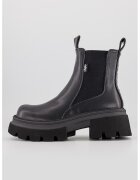 Buffalo Ghete Chelsea de piele ecologica Mave - Negru