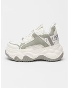 Buffalo Pantofi sport cu talpa flatform si sireturi Blader Matcha - Gri deschis/Alb murdar