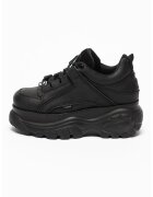 Buffalo Pantofi sport de piele cu platforma si logo - Negru