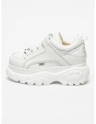 Buffalo Pantofi sport flatform de piele cu aspect masiv Classics - Alb murdar