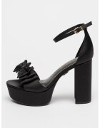 Buffalo Sandale de satin Jessie - Negru