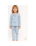 Bumbacel 100 COTTON Pijama din bumbac pentru fete - Albastru