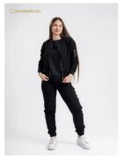 Bumbacel 100 COTTON Trening pentru dame cu bomber si pantaloni - Negru