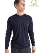 Bumbacel 100 COTTON Tricou cu maneca lunga uniton - Albastru inchis
