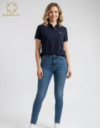 Bumbacel 100 COTTON Tricou polo cu maneca scurta si cu imprimeu - pentru dame - din bumbac