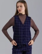Bumbacel 100 COTTON Vesta cu imprimeu si buzunare - pentru dame