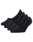 Burlington Set de sosete foarte scurte - 4 perechi - Negru