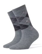 Burlington Sosete lungi cu model argyle Whitby - Gri deschis