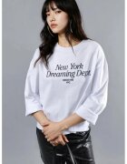 Busem Bluza dama - maneca lunga - alb - jerseu -