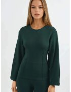Busem Bluza dama - maneca lunga - verde - jerseu