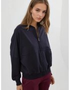 Busem Hanorac dama cu fermoar - croiala relaxata - bleumarin - textil
