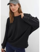 Busem Hanorac dama - tricotat - negru - textil
