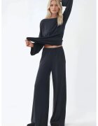Busem Pantaloni dama - gri carbune - textil - Gri carbune