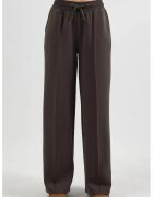 Busem Pantaloni dama talie elastica - maro - textil - Maro