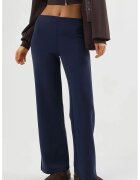 Busem Pantaloni dama talie inalta - bleumarin - textil - Bleumarin