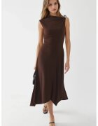 Busem Rochie midi maro - jerseu