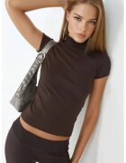 Busem Tricou dama - mulat - bumbac - maro mocca