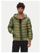 C P Company Geaca Puf verde - barbati - fabricata din material usor