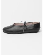 Calvin Klein Balerini uni din piele - Negru