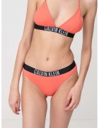 Calvin Klein Bikini cu logo - Negru/Coral