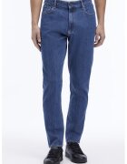 Calvin Klein Blugi uni cu talie medie - Albastru inchis
