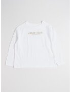 Calvin Klein Bluza cu decolteu la baza gatului - Alb optic