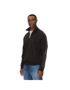 Calvin Klein Bluza cu fermoar pentru Barbati - logo tape zip through - J30J327244-BEH - Negru - Negru