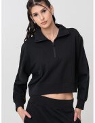 Calvin Klein Bluza cu fermoar scurt pentru antrenament - Negru
