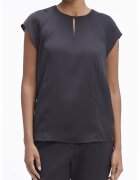 Calvin Klein Bluza cu maneci scurte si decupaje - Negru