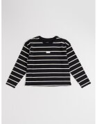 Calvin Klein Bluza cu model in dungi - Negru/Bej