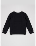 Calvin Klein Bluza de trening de bumbac cu decolteu la baza gatului - Negru