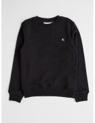 Calvin Klein Bluza de trening din bumbac organic cu decolteu la baza gatului - Negru