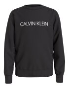 Calvin Klein Bluza sport de bumbac cu logo - Alb/Negru