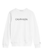 Calvin Klein Bluza sport de bumbac cu logo - Negru/Alb optic
