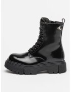 Calvin Klein Bocanci cu aspect lacuit - Negru