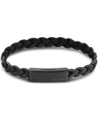 Calvin Klein Bratara Men’s Collection Braided Leather 35000129 - Negru