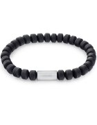 Calvin Klein Bratara Men’s Collection Onyx beads 35000205 - Argintiu - Negru