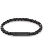 Calvin Klein Bratara piele 35100025 - Negru