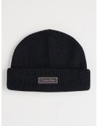 Calvin Klein Caciula din amestec de lana si casmir cu aplicatie logo discreta - Negru