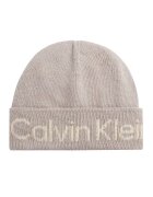 Calvin Klein Caciula din amestec de lana si casmir cu logo - Gri deschis