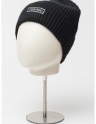 Calvin Klein Caciula striata din amestec de casmir - Negru