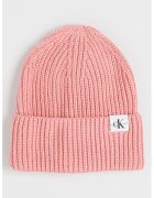 Calvin Klein Caciula tricotata cu detaliu monograma - Roz deschis