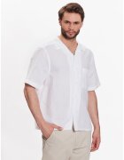 Calvin Klein Camasa barbati - In/Bumbac - Regular Fit - Alb - Alb