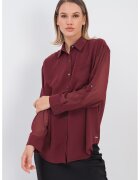 Calvin Klein Camasa cu maneci cazute - Violet tyrian