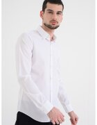 Calvin Klein Camasa extra slim-fit cu model uni - Alb optic