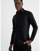 Calvin Klein Camasa slim fit cu guler clasic - Negru
